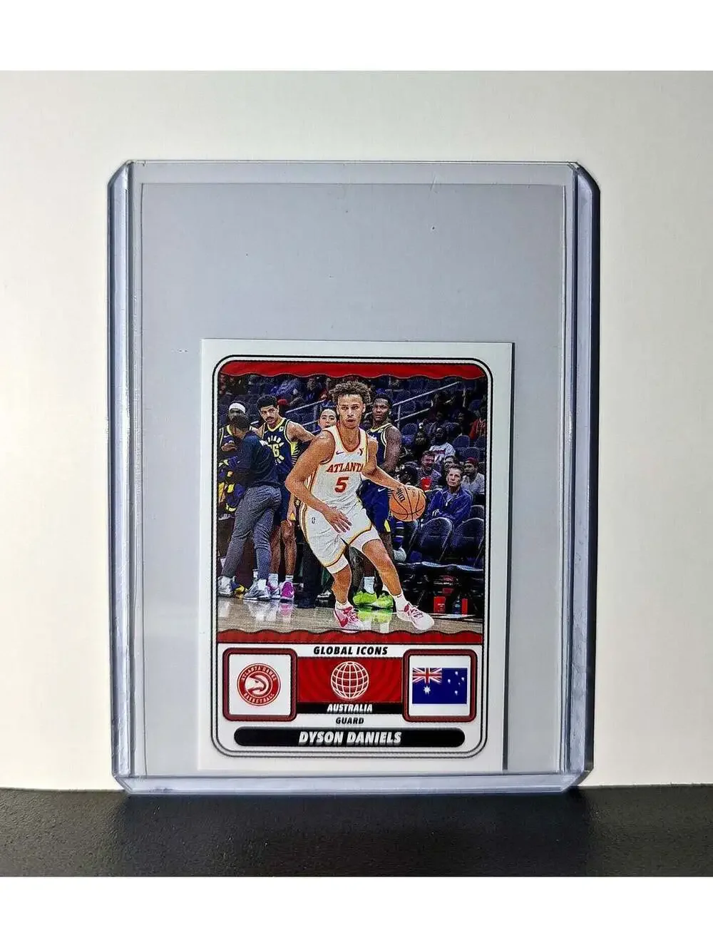 Dyson Daniels Global Icons 2024-25 Panini NBA #55 Sticker Card Atlanta Hawks